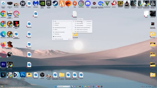 Como Cambiar el Tamaño De los Iconos Del Escritorio en Windows 11