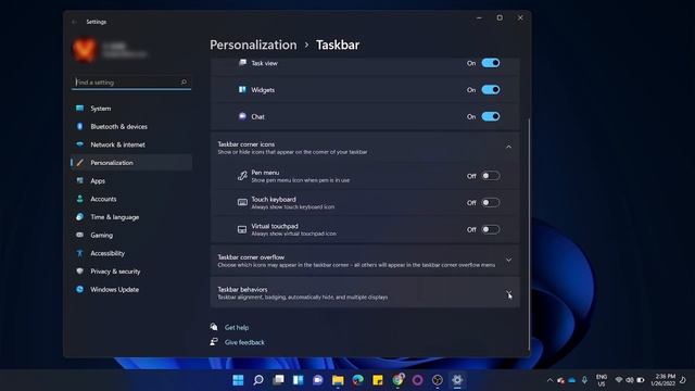 Change Windows 11 Taskbar from Center to Left