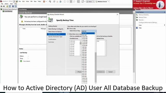 How to Backup Active Directory database on Server 2022 | IT Support Engineer | omarict