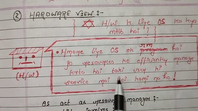 LAYERED VIEW OF OS | IN HINDI | USER VIEW | HARDWARE VIEW | SYSTEM VIEW