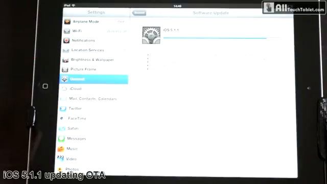 Apple iOS 5 1 1  how to update the software over the air on new iPad
