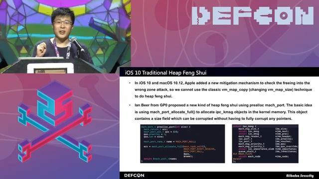 DEF CON 25 - Min Zheng & Xiangyu Liu - macOS iOS Kernel Debugging and Heap Feng Shui