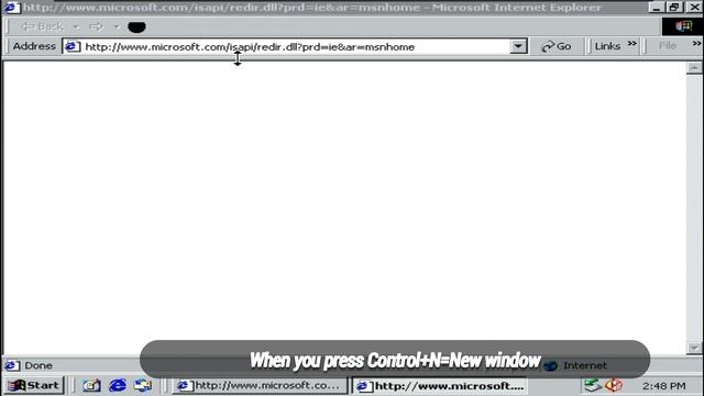 Opening Internet Explorers until Windows 2000 stops responding