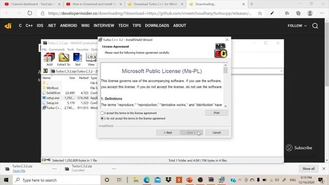 How to install Turbo C++ and run first Program | how to install turbo c in windows 10 | install C