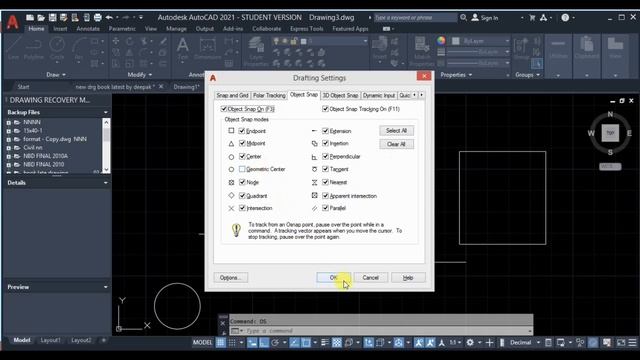 AutoCAD 2021 Tutorials Lesson-10(DRAFTING SETTING -1)