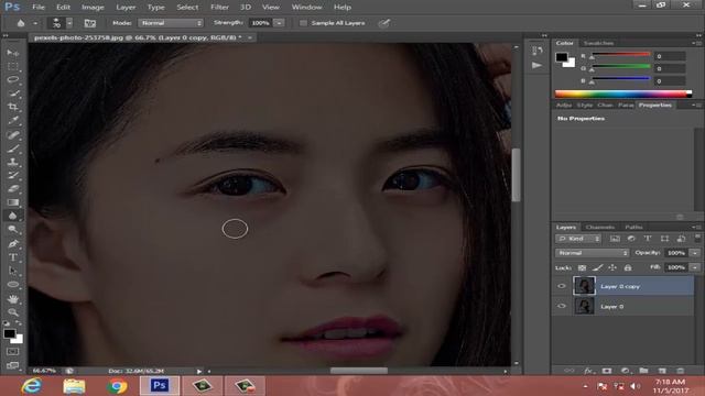 how to make skin smooth and bright in photoshop - skin retouch - tutorial - for beginners.