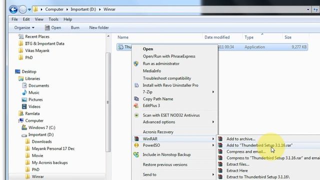 How to make zip archives using Winrar Step By Step Tutorial
