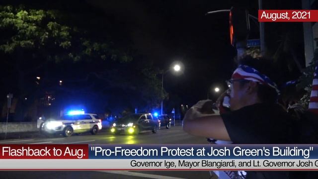 Josh Green Mentions Protesters Outside of his Window...