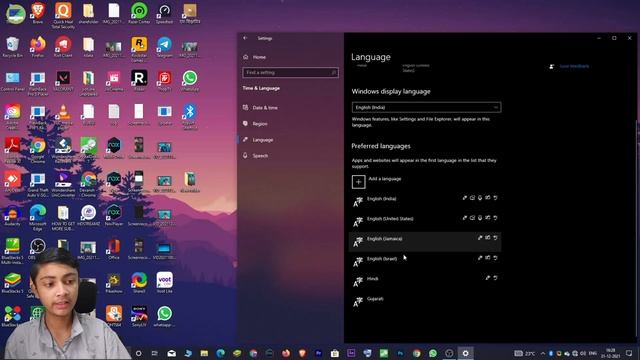 How to change the default language in computer on Windows 10 || Download language pack (2021)