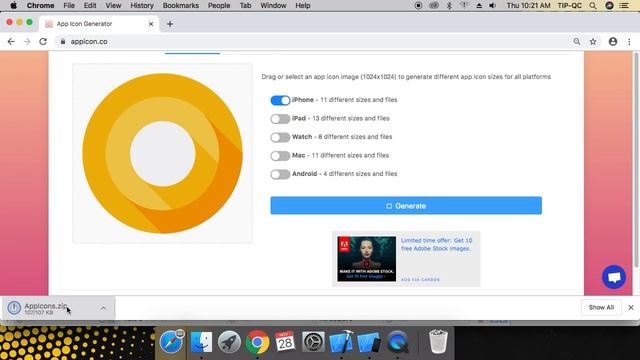 Adding App Icon in XCode (iOS App Dev)