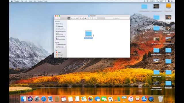 HOW TO CREATE A FOLDER ON MAC IN HIGH SIERRA