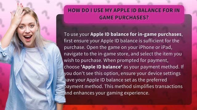 How do I use my Apple ID balance for in game purchases?