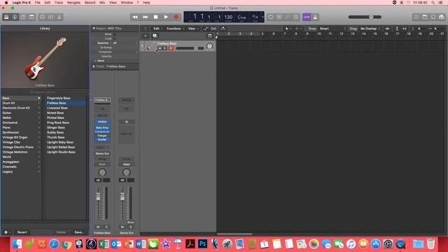 How to create a software instrument track in Logic Pro X