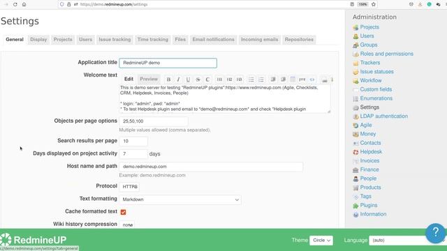 How to fix the Redmine Helpdesk votings appearing as source code?