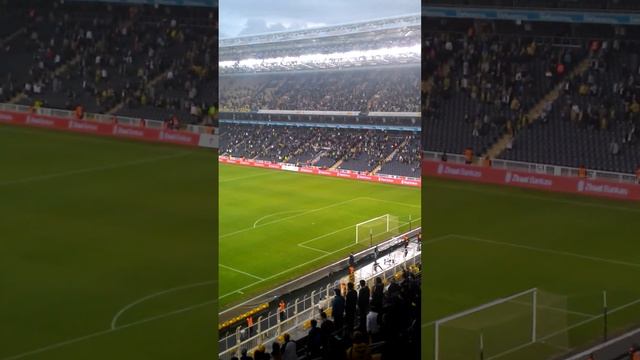 Fenerbahçe-Konyaspor oyuncular sahaya çıktığı an HD ÇEKİM