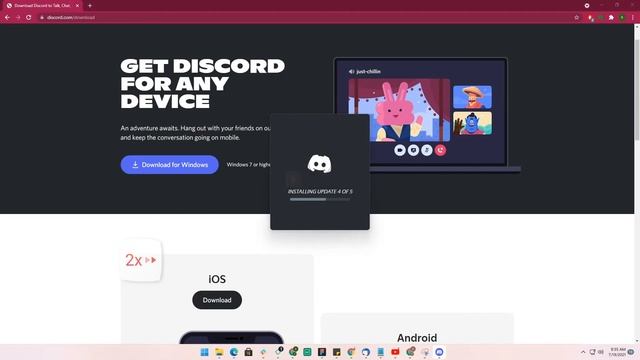 Discord download and install in | Windows 11