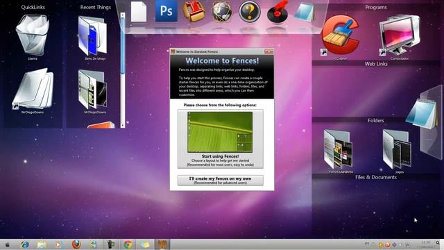 Como instalar e qual as funções do fences!