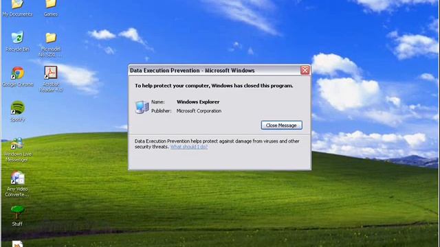 Microsoft Windows XP Error