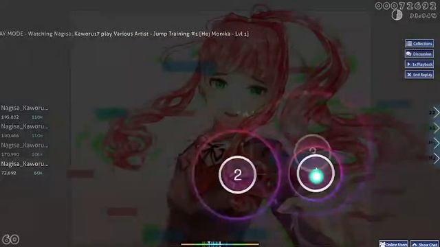 OSU! Monika jump training