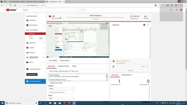 Leyvin • Stream / AMD Adrenalin 18.3.1 ReLive Test