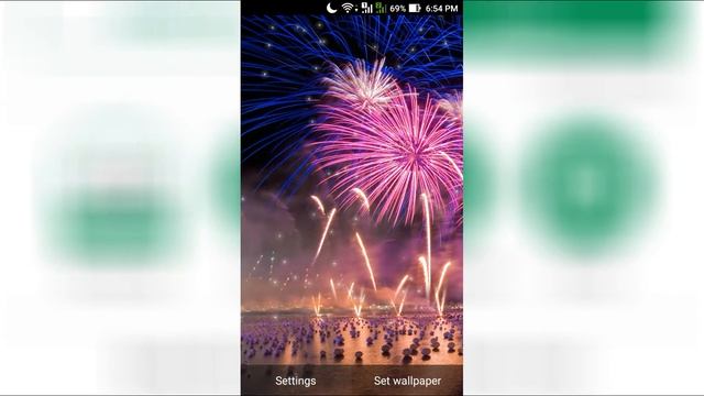 New Year App //new Year Fireworks Live Wallpaper