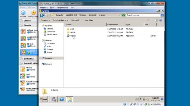 Cloner Windows 2008 dans VirtualBox