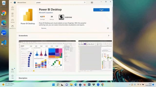 How to install Power BI  on Windows 11