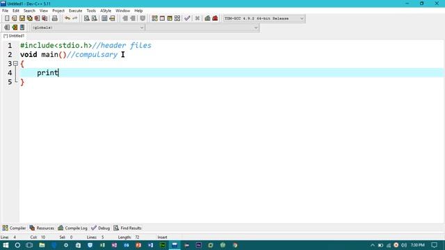 C PROGRAMMING TUTORIAL#3 -(PRINT TEXT ON SCREEN)