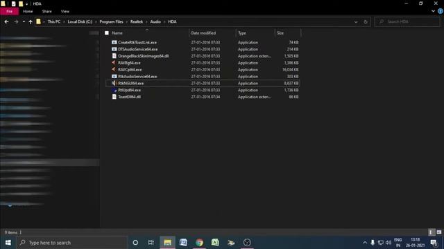 Make a program run in the startup (Realtek HD Audio)