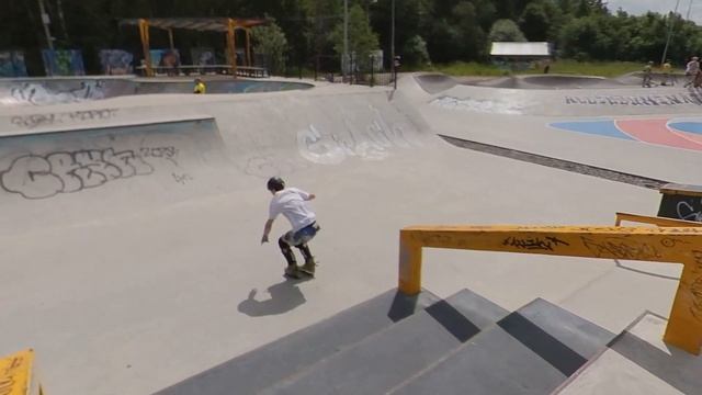 My station in skatepark #rollerblades #rollerblading