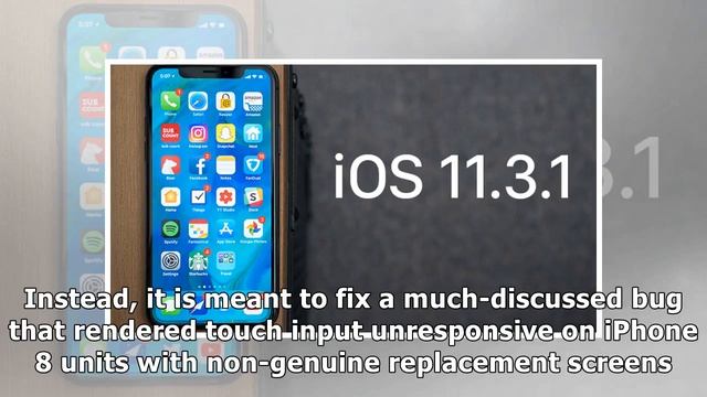 24h News - Apple pushes iOS 11.3.1 with fixes for touch input on screen replacing non-genuine iPh..