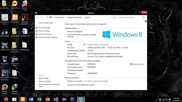 How to check your system specs on windows 8
