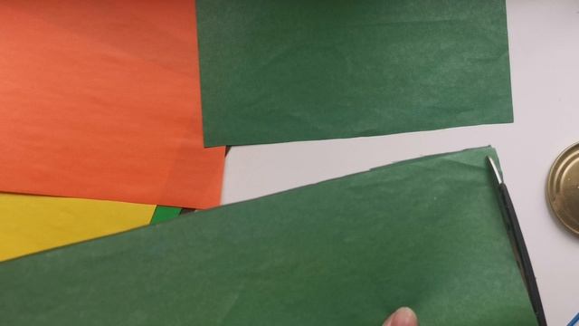 Открытка  из цветной бумаги для мамы