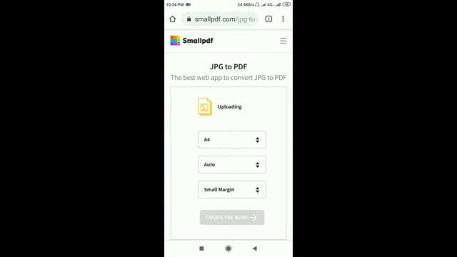 Image to pdf in mobile//without any app//