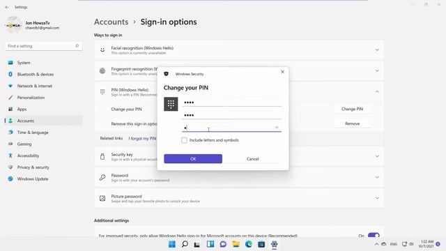 How to Change PIN in Windows 11