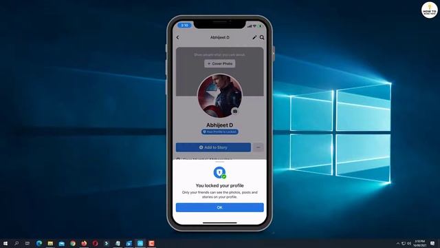 How to Lock Facebook Profile On iPhone 2021 | Lock FB Profile