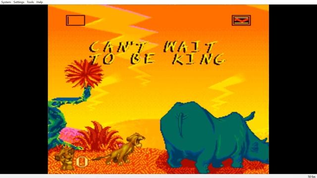 SNES bsnes The Lion King