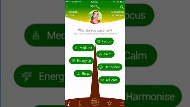 UX/UI Design - rewiev of Ios App project "SpiritUp" from Hanna Kalashnyk.