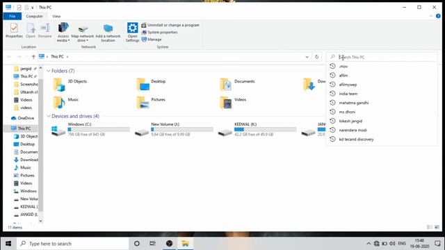 How to Delete Windows Explorer Search History Windows 10 |How to delete your computer search histor