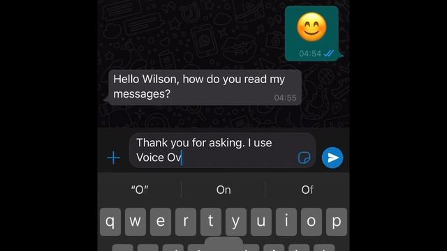 How do blind or visually impaired people read and respond to messages? Here is a demo using iPhone.