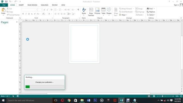 Tutorial, how to make a calendar using Microsoft Publisher 2013