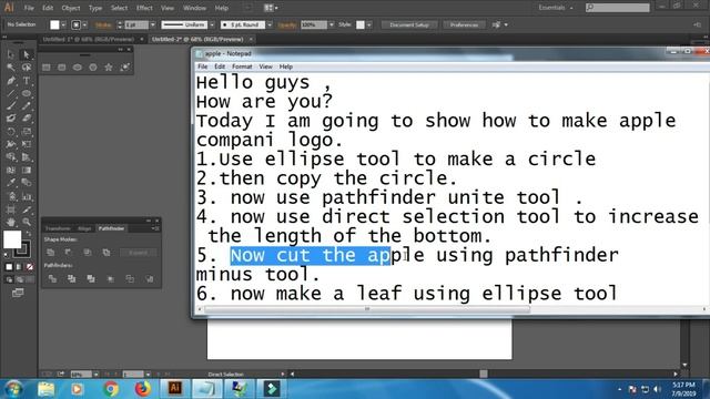 How To Make Apple Company Logo | Adobe Illustrator Tutorial | Graphic Design