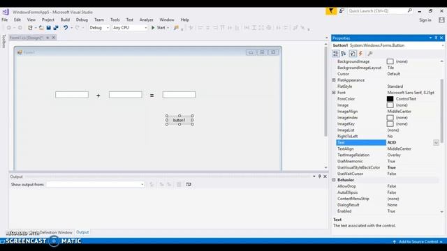 Adding two values in Windows Forms App C#