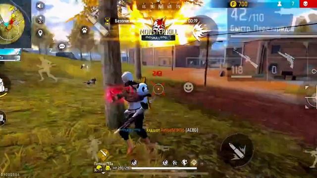 Free Fire HIGHLIGHT 🎮|iPhone 11📱| Aim BOT 🤖👽