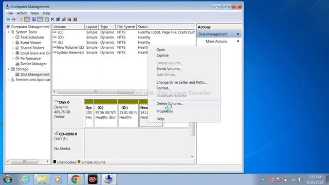 How to marge Two disk in windows 7,10.