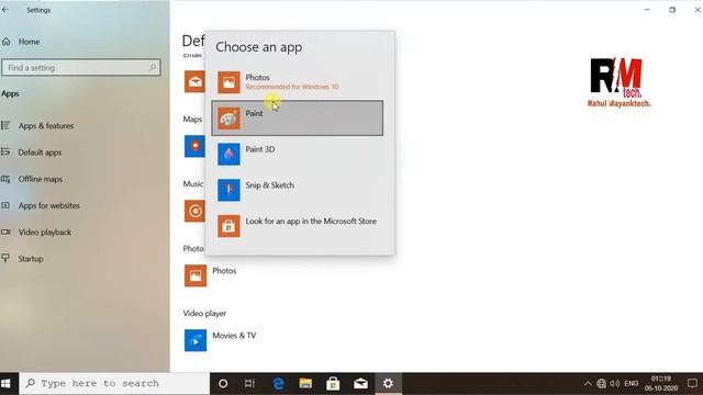 How To Change Default Apps On Windows 10 |Rahul