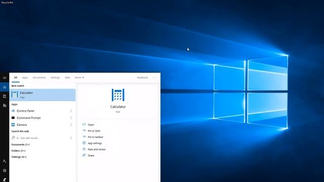 Quick Tutorial: Finding stuff on windows 10 using Cortana and the start (key) menu search button