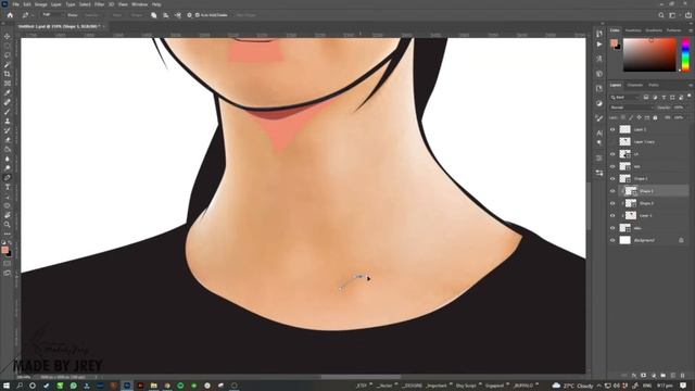 You are the apple of my eyes - DIGITAL ART Photoshop - TIMELAPSE