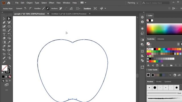 Apple Logo Desing In illustrator | How To Desing Apple Logo In illustrator