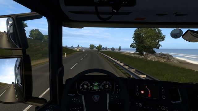 Euro Truck Simulator 2 multiplayer truckersmp tanpa steering wheel jalan padat langsung cium pan**t